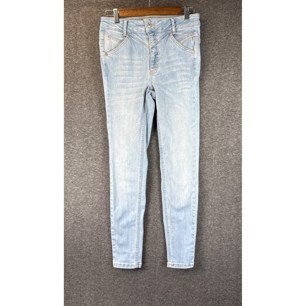 We The Free Skinny Jeans Women 27 Light Blue Preppy Western Yoke Academia Party